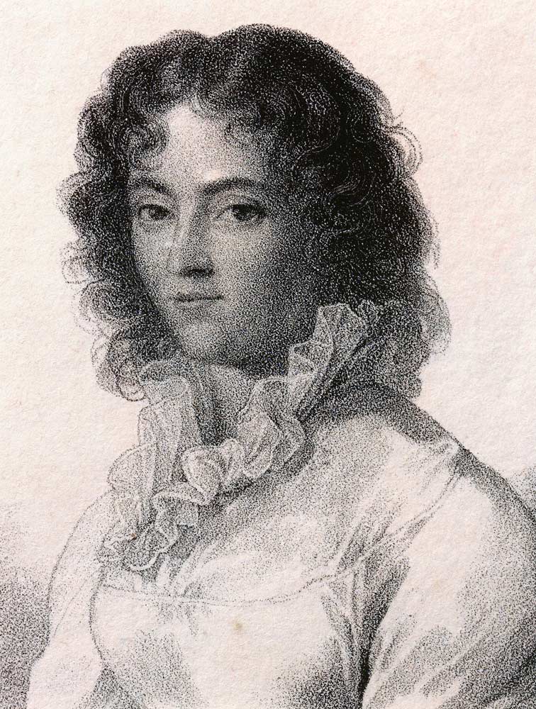 Portrait of Constanze Weber (Zell im Wiesental, 1762-Salzburg, 1842), wife of Wolfgang Amadeus Mozar van Unbekannter Künstler