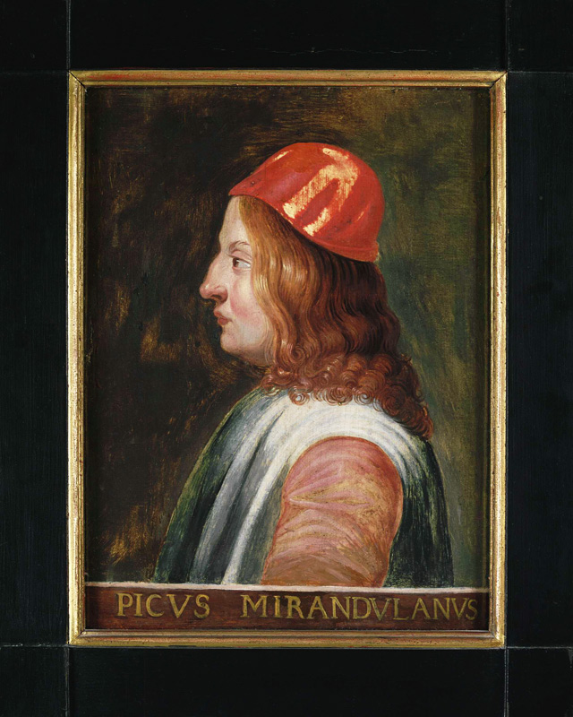 Portrait of Giovanni Pico della Mirandola van Unbekannter Künstler