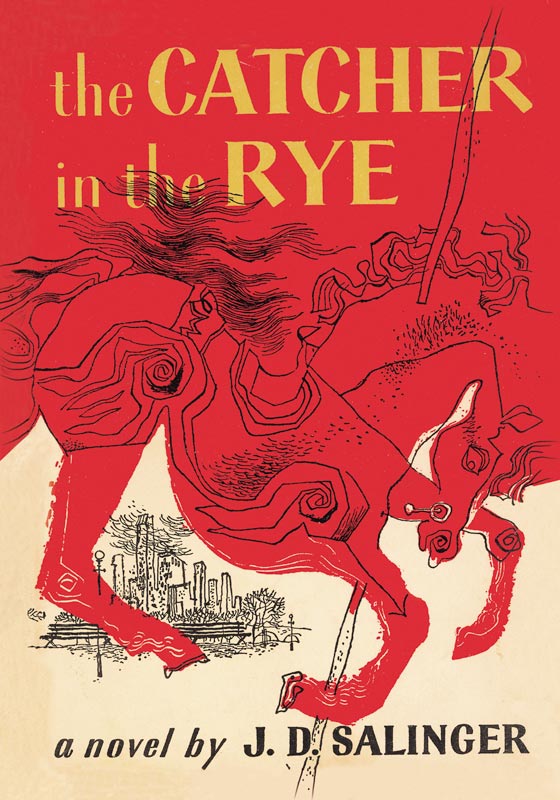 Book Cover of "The Catcher in the Rye" by J. D. Salinger. First Edition van Unbekannter Künstler