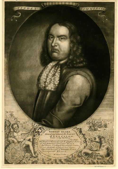 Admiral Robert Blake (1599-1657) van Unbekannter Künstler