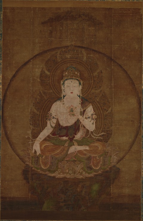 The Bodhisattva Akasagarbha (Kokuzo Bosatsu) van Unbekannter Künstler