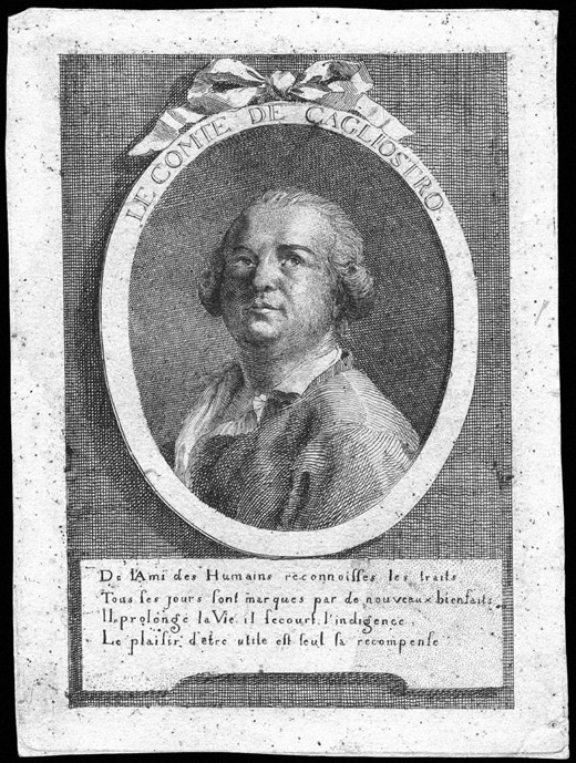 Count Alessandro di Cagliostro (1743-1795) van Unbekannter Künstler