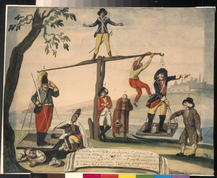 Allegory of Europe in 1791 van Unbekannter Künstler