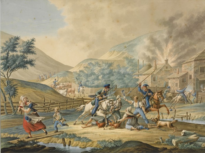 Anglo-Russian invasion of Holland in 1799 van Unbekannter Künstler