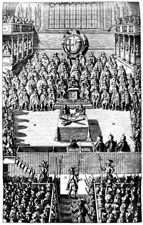 High Court of Justice for the trial of Charles I on January 4, 1649 van Unbekannter Künstler