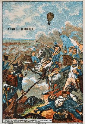The balloon Entreprenant, flown by Coutelle, at the battle of Fleurus, 1794 (From the Series "The Dr