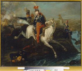 Death of Prince Józef Poniatowski in the Battle of Leipzig