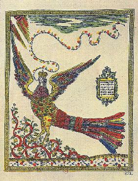 The Sirin bird (Lubok)