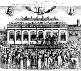 The Beheading of Charles I outside the Banqueting House, Whitehall, London
