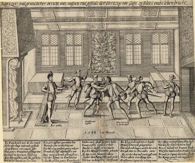 The Assassination of the Duke of Guise van Unbekannter Künstler