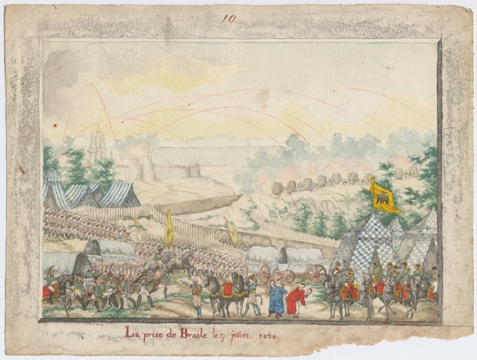 The Capture of the Brailov fortress on June 7, 1828 van Unbekannter Künstler