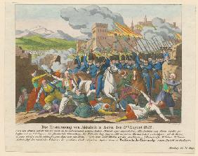 The storming the Akhaltsikhe fortress on August 27, 1828