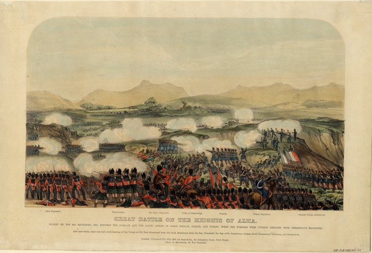 The Battle of the Alma on September 20, 1854 van Unbekannter Künstler