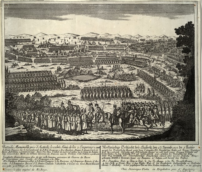 The Battle of Austerlitz on December 2, 1805 van Unbekannter Künstler