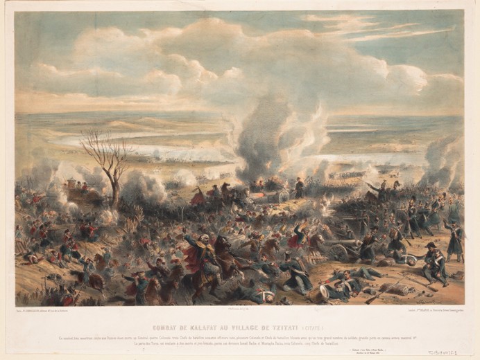 The Battle of Calafat on January 1854 van Unbekannter Künstler