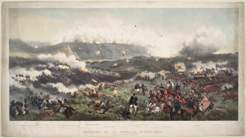 The Battle of Inkerman on November 5, 1854 van Unbekannter Künstler