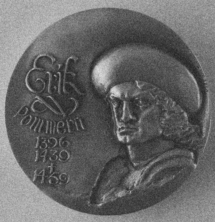 Eric of Pomerania (1382-1459). Historical Medal van Unbekannter Künstler