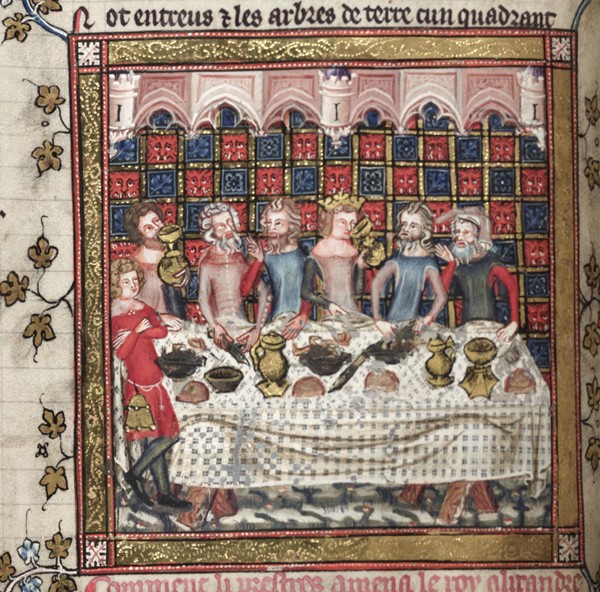 Feasting in Oxford (A cycle of Alexander romances) van Unbekannter Künstler
