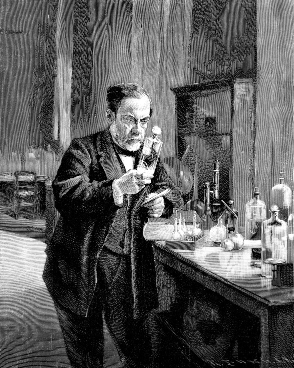 French chemist and microbiologist Louis Pasteur (1822–1895) van Unbekannter Künstler