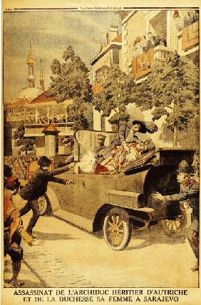 The Assassination of Archduke Franz Ferdinand of Austria and his wife, Duchess Sophia, by Gavrilo Pr