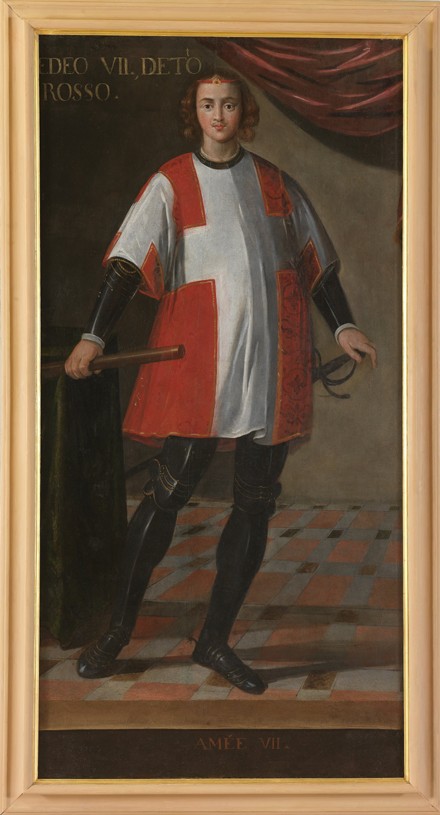 Count Amadeus VII of Savoy (1360-1391) van Unbekannter Künstler