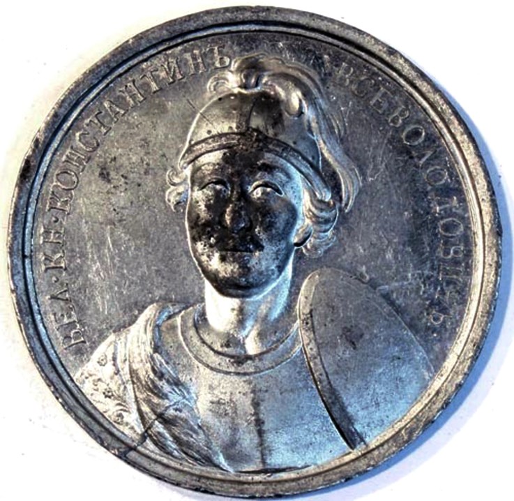 Grand Prince Konstantin Vsevolodovich of Vladimir (from the Historical Medal Series) van Unbekannter Künstler