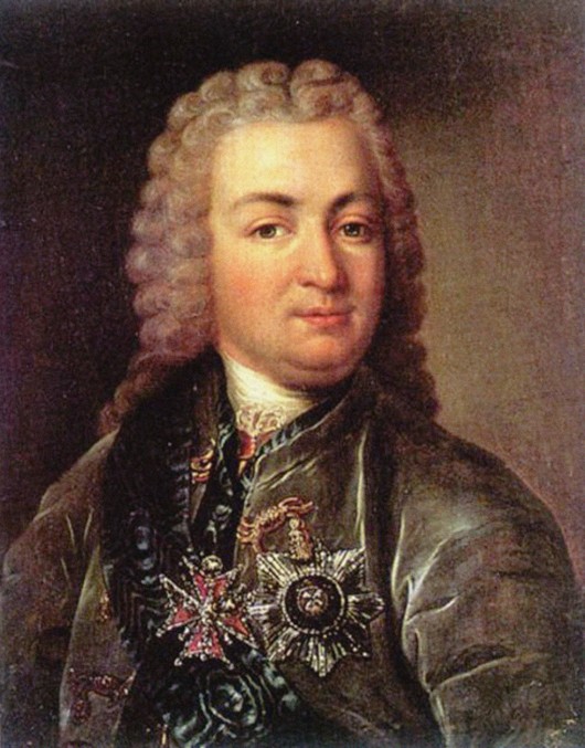 Gustav Reinhold von Loewenwolde (1693-1758) van Unbekannter Künstler