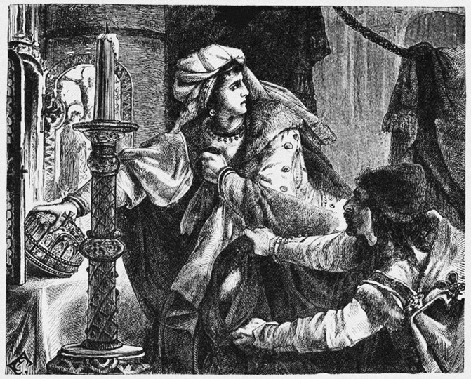Helene Kottannerin Steals the Royal Crown of Saint Stephen in 1440 (From "Pictorial History of the W van Unbekannter Künstler