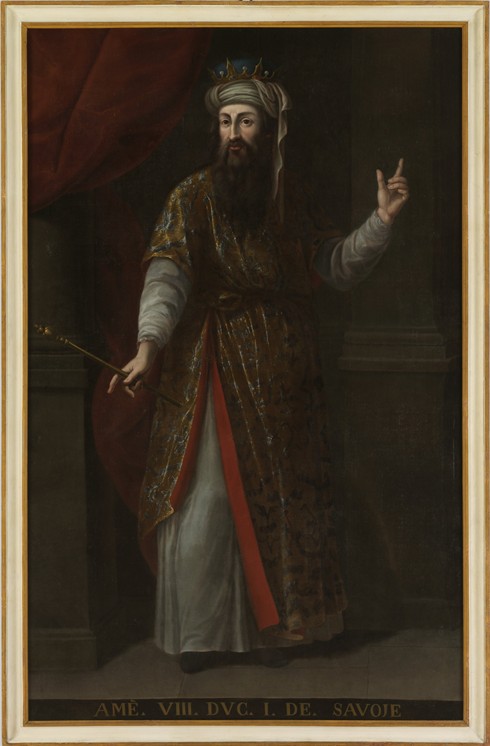 Count Amadeus VIII of Savoy (1383-1451) van Unbekannter Künstler
