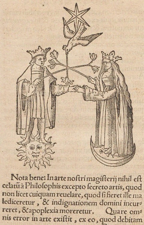 Illustration for The Rosary of the Philosophers (Rosarium philosophorum sive pretiosissimum donum De van Unbekannter Künstler