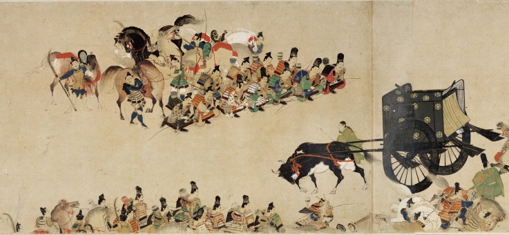 Illustrated Tale of the Heiji Civil War (The Imperial Visit to Rokuhara) 4 scroll van Unbekannter Künstler