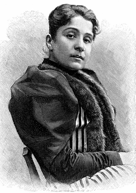 Italian actress Eleonora Duse (1858–1924) van Unbekannter Künstler