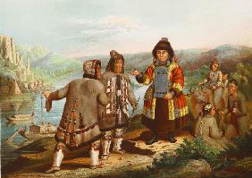 Yakuts at the Lena River (From T de Pauly's "Description ethnographique des peuples de la Russie")