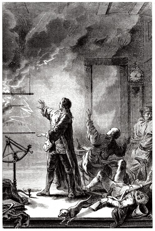 Jean-Baptiste Chappe d'Auteroche observed the transit of Venus expected on 6 June 1761 in Tobolsk in van Unbekannter Künstler
