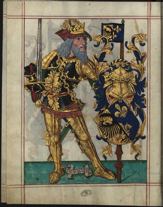 Charles the Great (From Livro do Ameiro-Mor) van Unbekannter Künstler