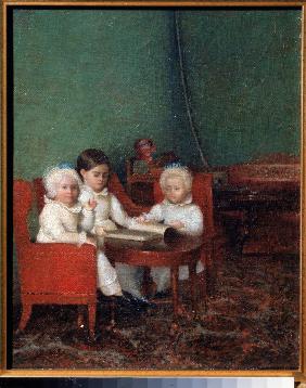 Children in an interior