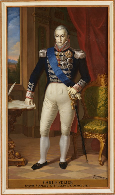 King Charles Felix of Sardinia (1765-1831) van Unbekannter Künstler