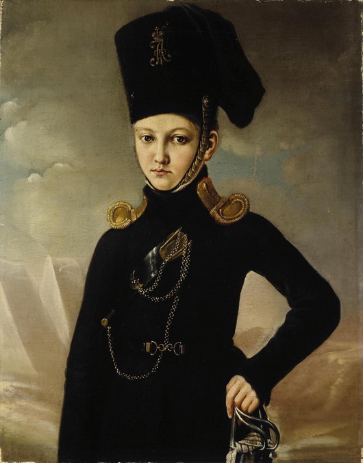 Cossack of the 1st Mounted Cossack Regiment Count M.A. Dmitriev-Mamonov van Unbekannter Künstler