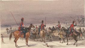 Cossacks convoying deportees