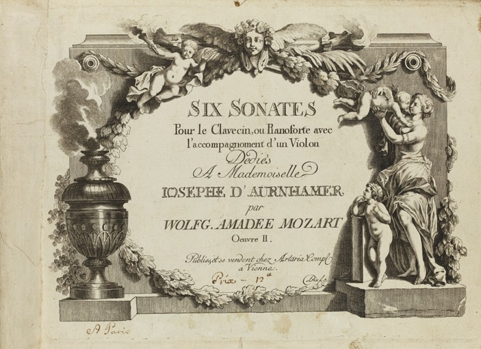 Mozart: Six sonates pour le clavecin ou pianoforte avec l'accompagnement d'un violon dediés a Mademo van Unbekannter Künstler