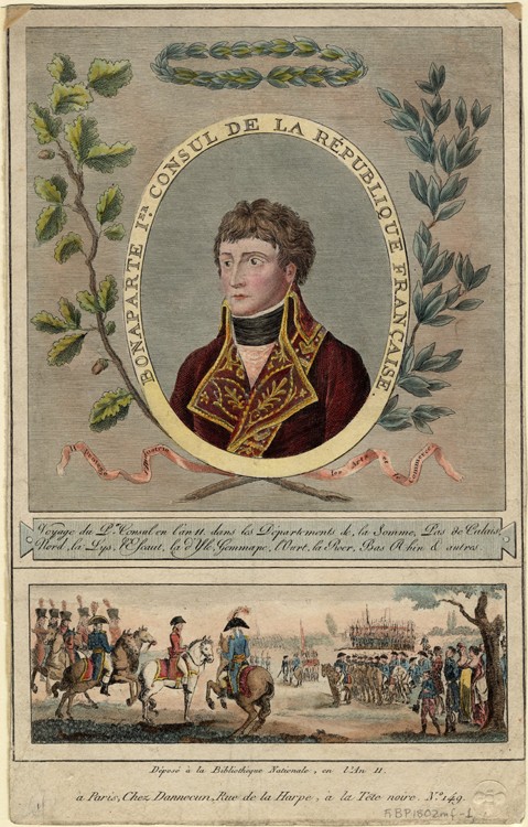 Napoleon Bonaparte as First Consul of France van Unbekannter Künstler