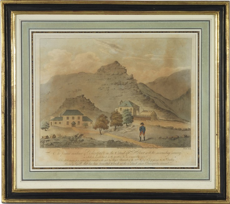 Napoleon Bonaparte on the island of Saint Helena van Unbekannter Künstler