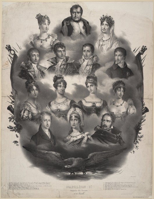Napoléon I. Bonaparte and his Family van Unbekannter Künstler