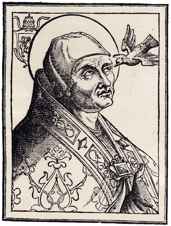 Pope Gregory I the Great van Unbekannter Künstler