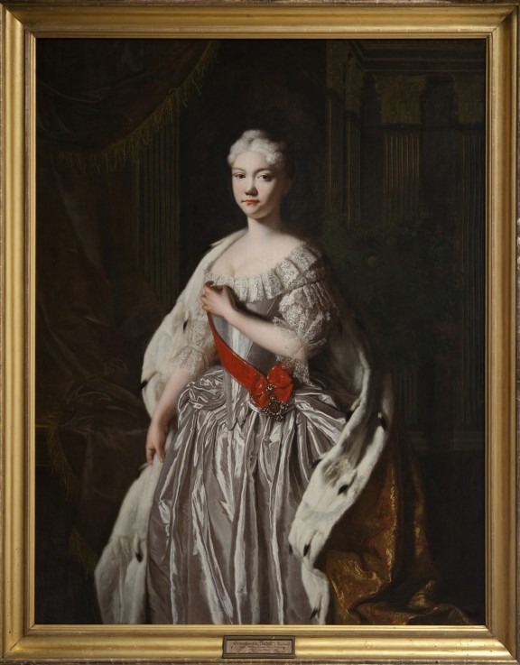 Portrait of Grand Duchess Natalya Alexeyevna of Russia (1714–1728) van Unbekannter Künstler
