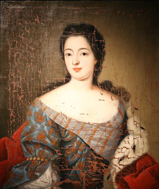 Portrait of Empress Catherine I. (1684-1727) van Unbekannter Künstler
