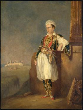 Portrait of the poet Lord George Noel Byron (1788-1824)