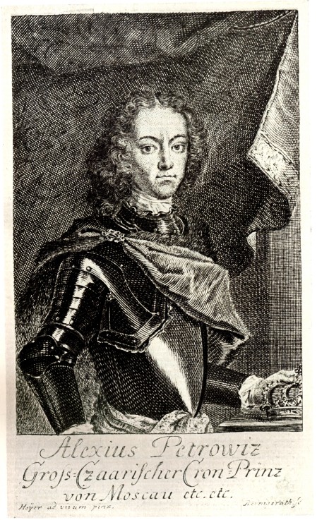 Portrait of Tsarevich Alexei Petrovich of Russia (1690-1718) van Unbekannter Künstler