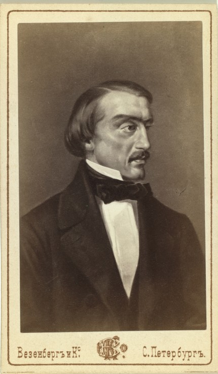 Portrait of the Literary critic and Philosopher Vissarion G. Belinsky (1811-1848) van Unbekannter Künstler