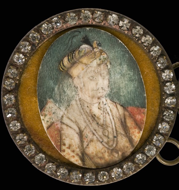 Portrait of Akbar the Great (1542-1605), Mughal Emperor van Unbekannter Künstler